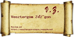 Vesztergom Zágon névjegykártya